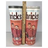 2 Canisters of American Plastic Bricks