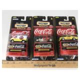 3 Coca Cola Matchbox Cars