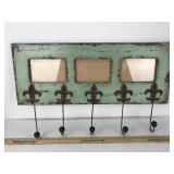 Fleur de Lis Picture Frame and Coat Rack