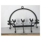 Metal Rooster Pot Rack