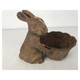 Cast Iron Bunny Planter