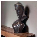 Mid Century Haitian Sculpture Womanï¿½s Head