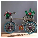 Flower Peddler Vintage Bicycle Brooch Pin