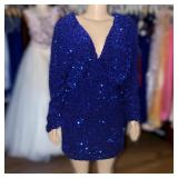 NWT Fashion Nova Royal Blue Sequins Dress