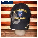 11th Airborne Division Hat/Cap - Velcro Back