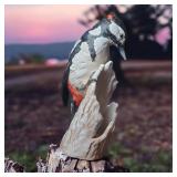 1975 Specht Porcelain Great Spotted Woodpecker