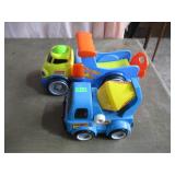 Fisher price dump truck/ cement mixer