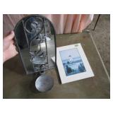 mirrored candle holder and picture
