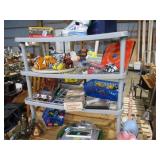plastic shelving NO CONTENTS