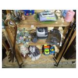 wooden shelving, NO CONTENTS