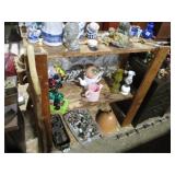 wooden shelf, NO CONTENTS