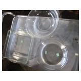 vintage glass pyrex dishes