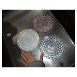 vintage glass plates