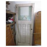 vintage glass inlaid door