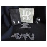 Love sign and hanging decor