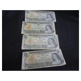 Canadian 1$ bills
