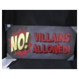 No villians allowed art