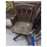 wooden rolling chair