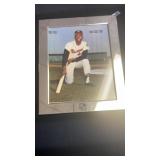 Framed Hank Aaron photograph