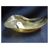 Water buffalo horn bowl