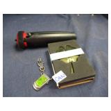 Tripod, 4 leaf clover and keychain