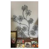 Metal frame wall art