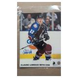 Claude lamieux autographed photo