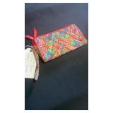 Vera Bradley front zip wristlet