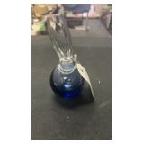 Cobalt blue crystal perfume bottle