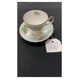 Tuscan bone china lily of the valley cup/saucer