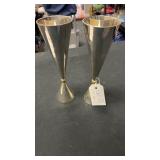 1970s silver plate champagne flute - Italy