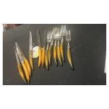 12 piece Sheffield cutlery w Bakelite handles