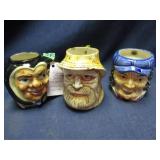 Three Toby Mugs