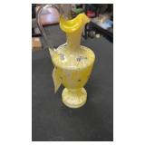 Bohemian Czech vase hand painted