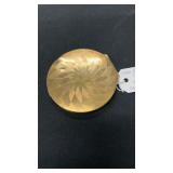 1950s brass powder compact by Wadsworth - canada