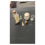 Collection of antique apothecary bottles