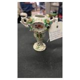 Sitzendorf German porcelain bud vase