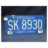 Michigan plate