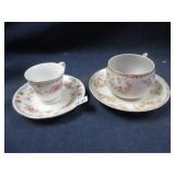 Teacups and saucers