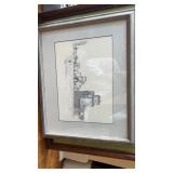 Framed Janet Nash art print - autographed