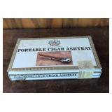 Portable cigar ashtray