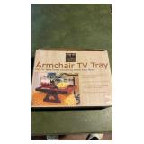 Armchair tv tray