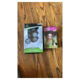 Doll, table tennis balls