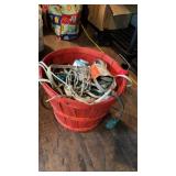 Basket of extension cords