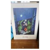 Marc Chagall hard back art print 27x19 inch