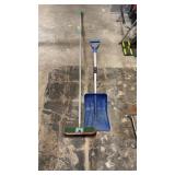Broom and shovel