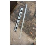 Level and metal ruler