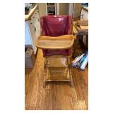 Vintage wooden high chair