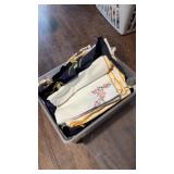 Embroidered linens and table cloths