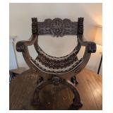 Hand carved ornate chair